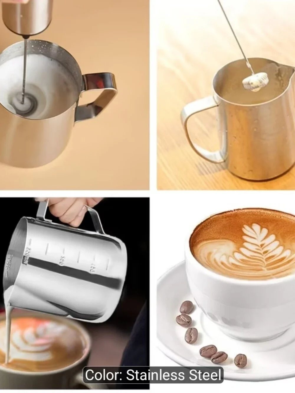 Stainless Steel Milk Frother and Storage Tube - Sleek Home Accent